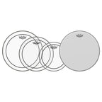 Remo USA Pro Pinstripe Clear Fusion Drum Head Pack with Free 14 Ambassador Coated - 10/12/14+14