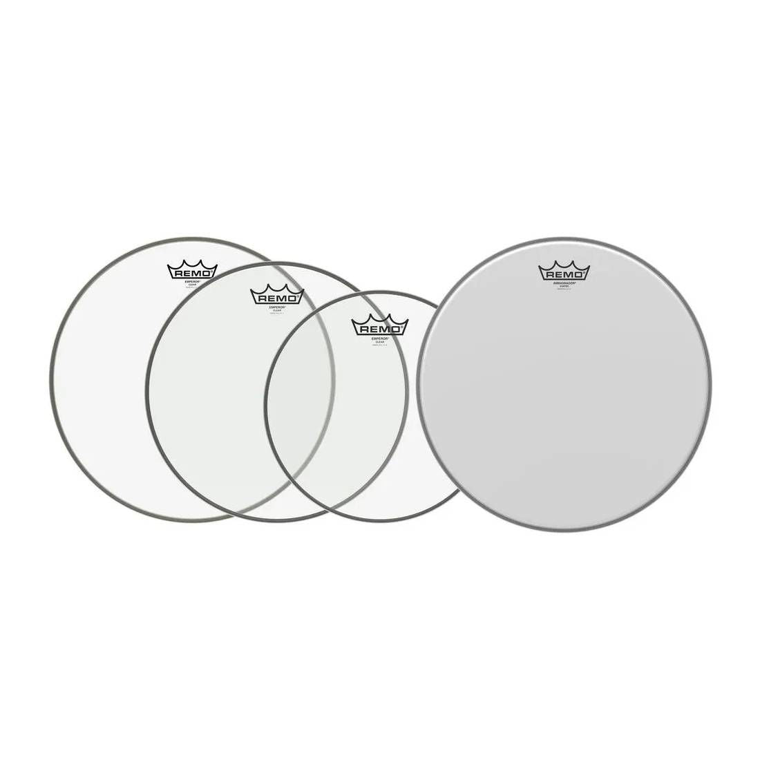 Remo Pro Pack Emperor Clear Fusion (10 12 14 & Free 14 Ambassador)