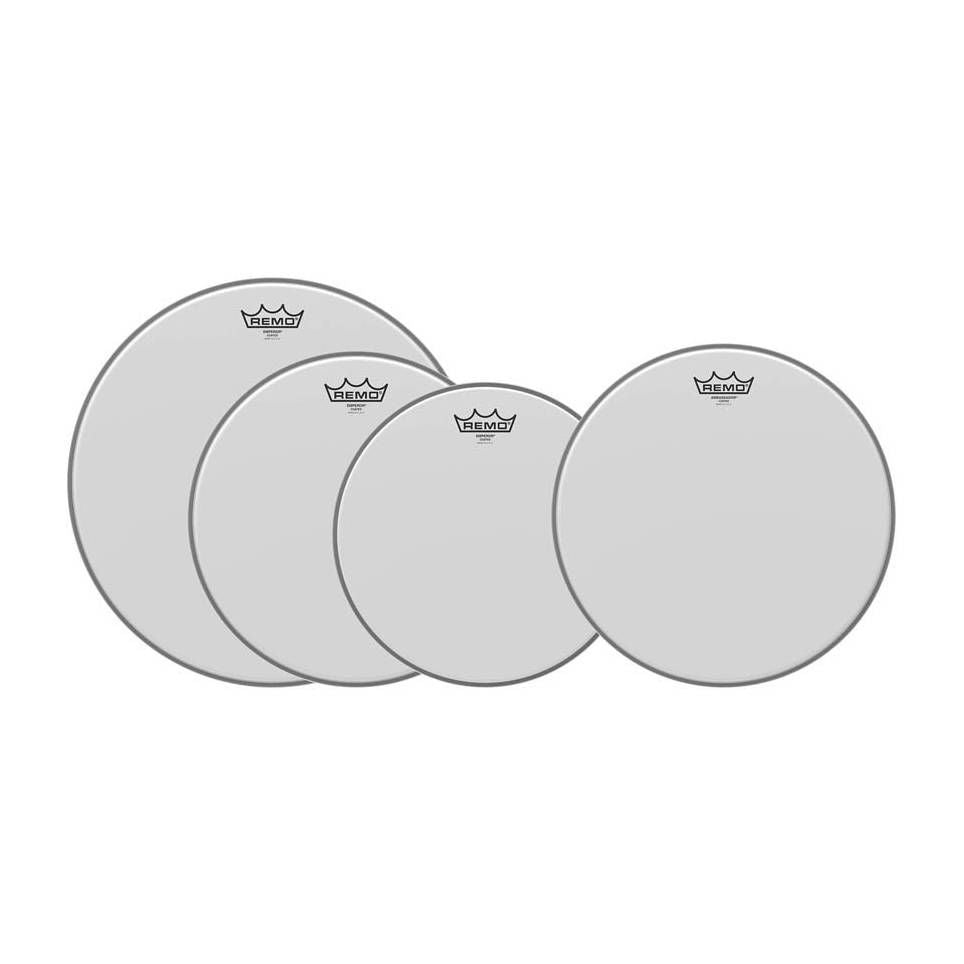 Remo Pro Pack Emperor Coated Rock (12 13 16 & Free 14 Ambassador)