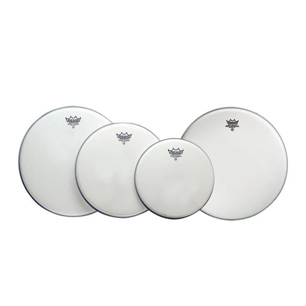 Remo USA Pro Emperor Coated Fusion Drum Head Pack with Free 14 Ambassador - 10/12/14+14