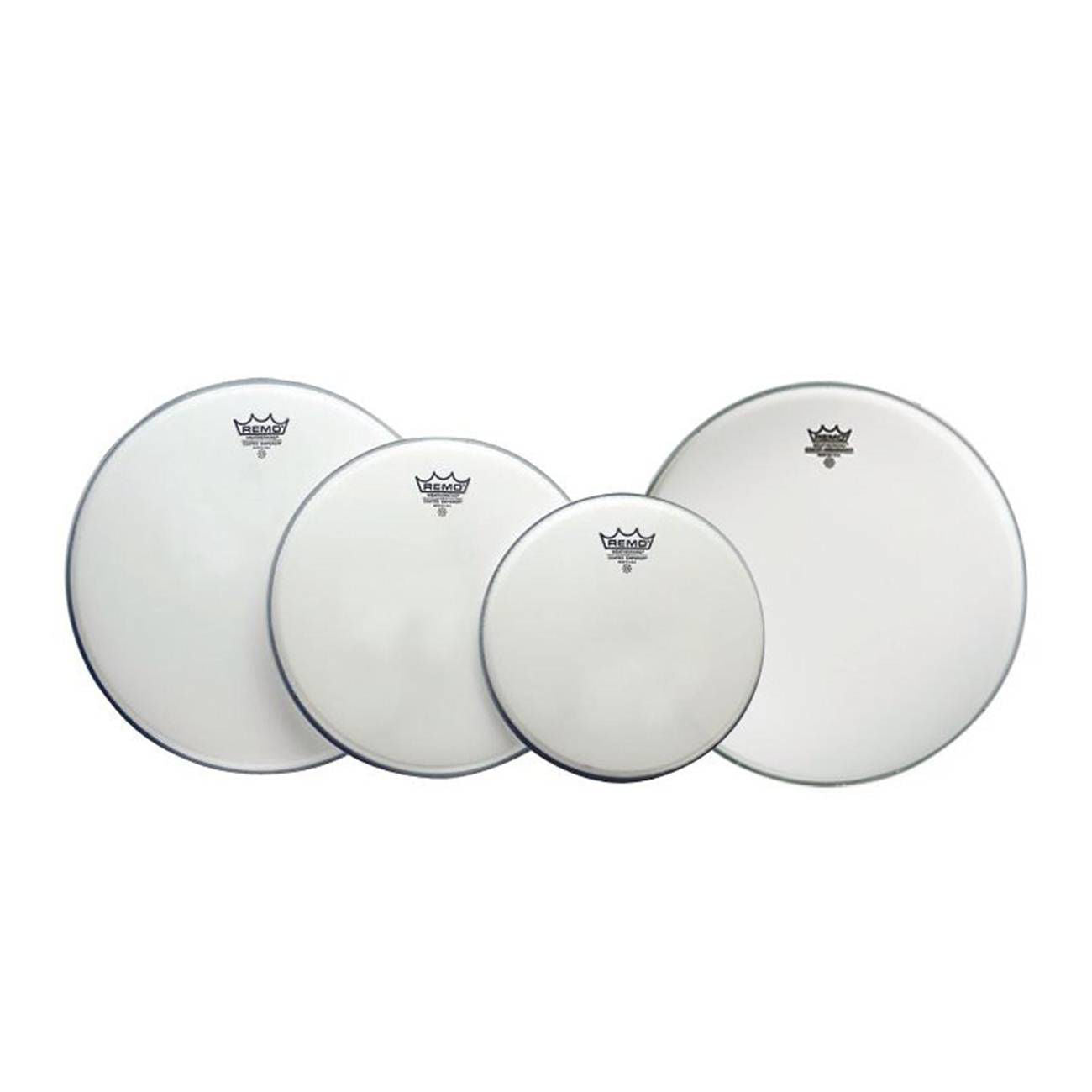 Remo USA Pro Emperor Coated Fusion Drum Head Pack with Free 14 Ambassador - 10/12/14+14