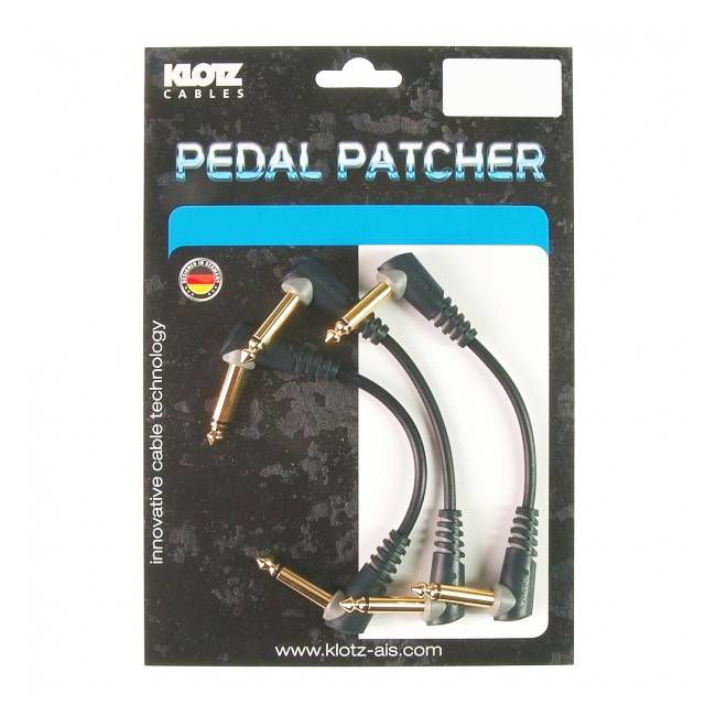 Klotz Guitar Patch Cable Guitar 60cm - Angle to Angle (3 Pack)