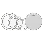 Remo USA Pro Pinstripe Clear Fusion Drum Head Pack with Free 14 Ambassador Coated - 10/12/14+14