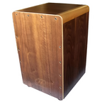 Opus Percussion Wooden Cajon in Walnut with Deluxe Carry Bag