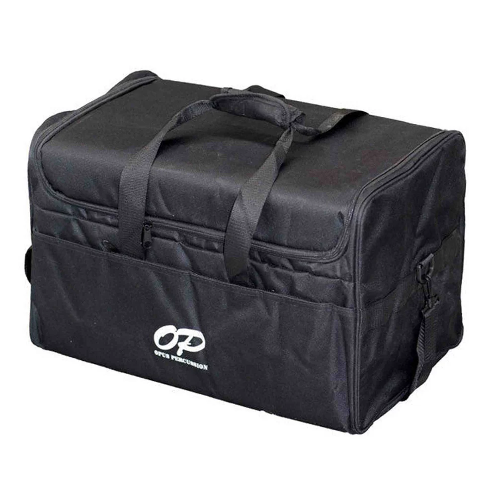 Opus Percussion Wooden Cajon in Zebrawood with Deluxe Carry Bag