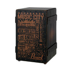 Pearl Pearl Primero Series PBC-122B Cajon with wooden front panel and black sides, designed for percussion music.