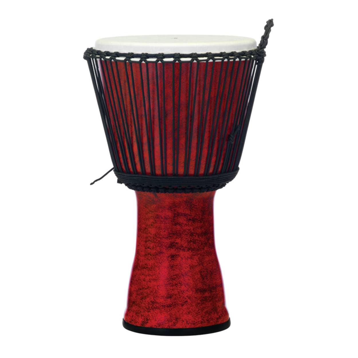 Pearl 14 Rope Tuned Synthetic Shell Djembe - Molten Scarlet