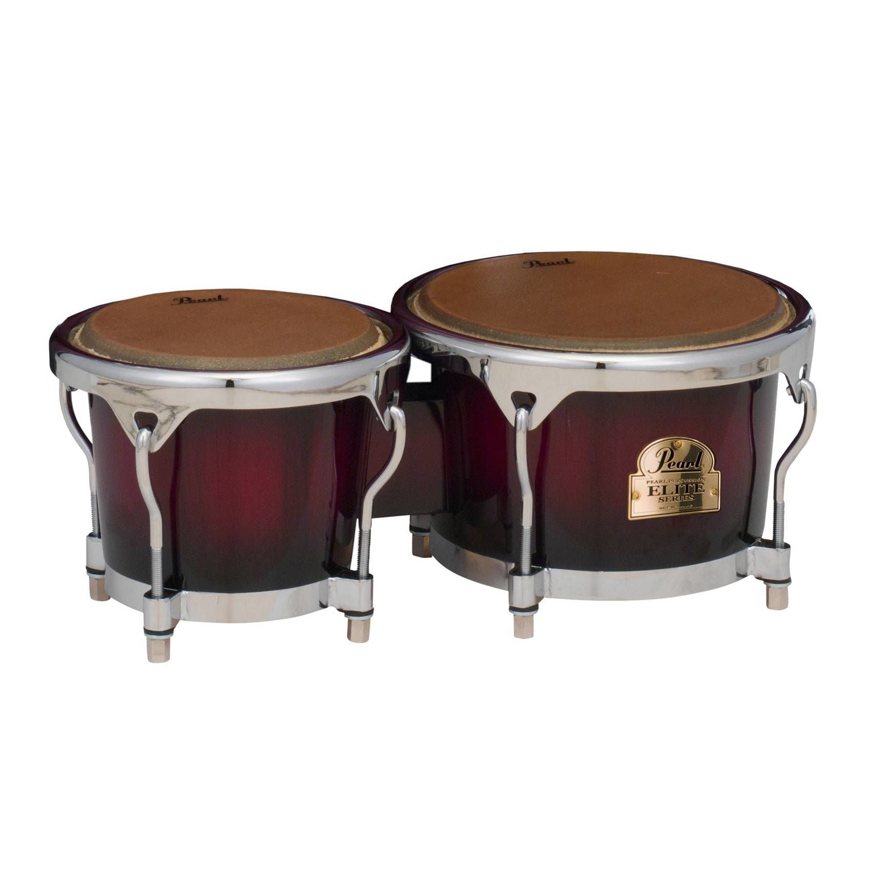 Pearl Elite Wood 7 9 Bongos - Merlot Burst