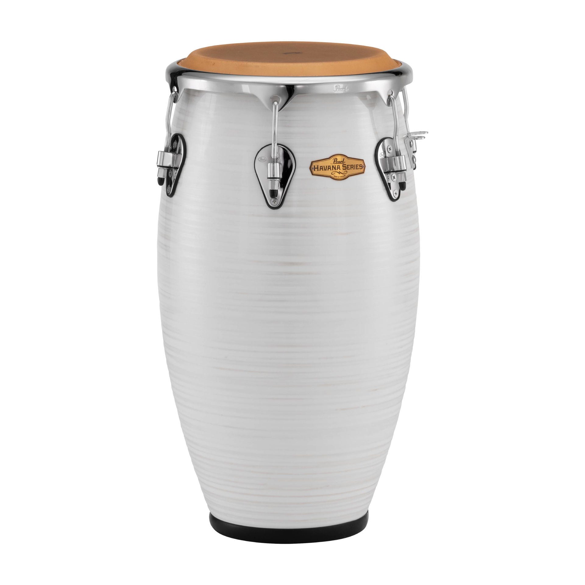 Pearl Havana Big Belly 12.5 Fibre Tumba - Hand-Painted Silver White Swirl