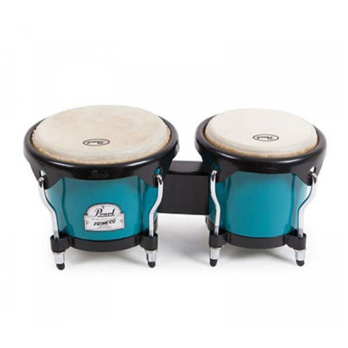 Pearl Primero Fiberglass 6 7 Bongos - Deco Blue