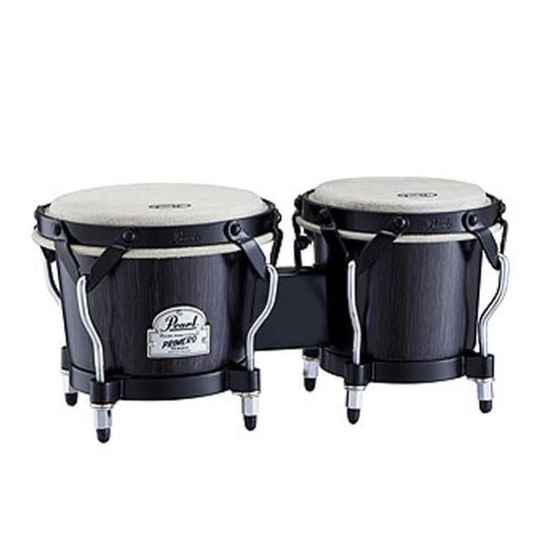 Pearl PFB-100-631 Primero Series Fiber Bongos 6in & 7 in Ebony