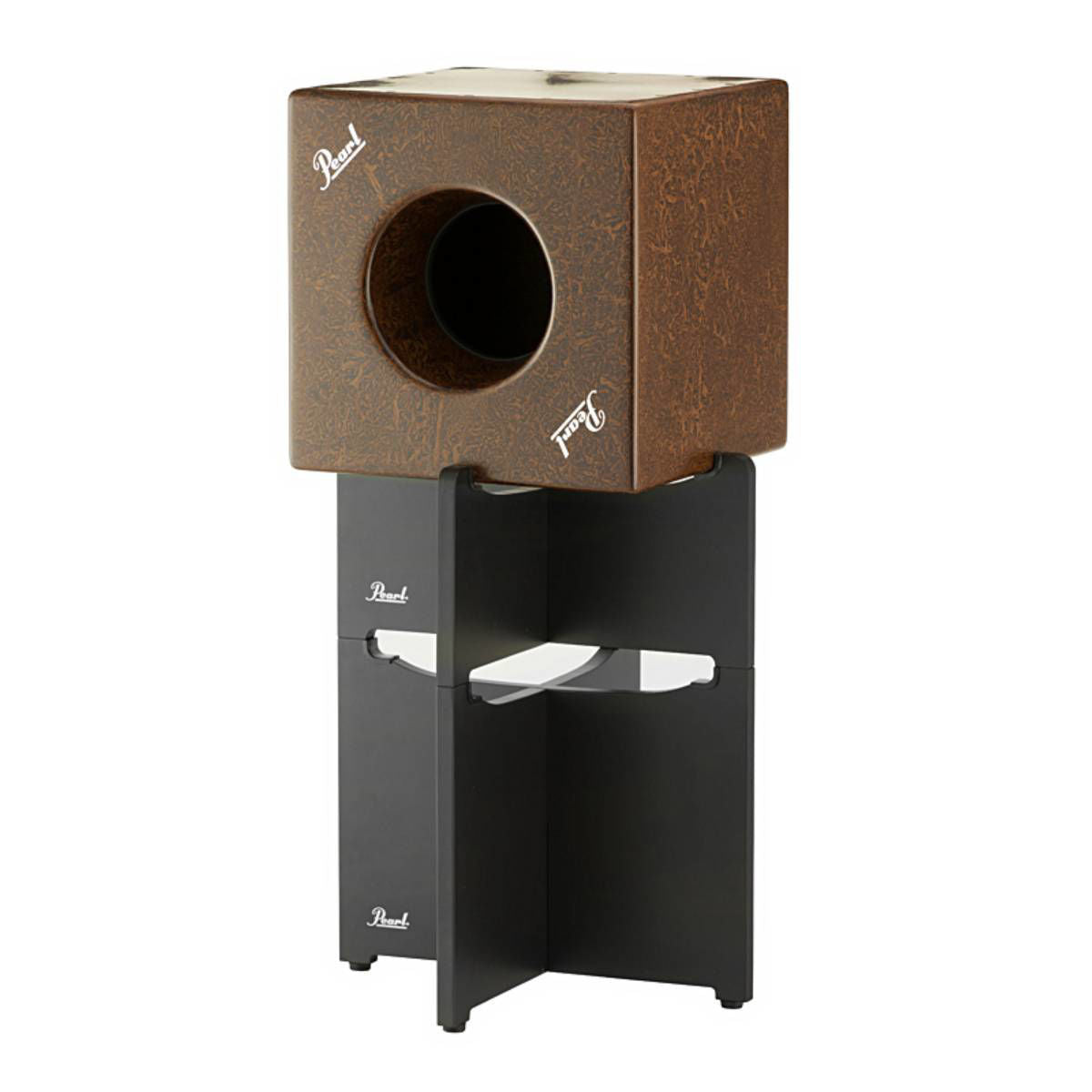 Pearl Cube Cajon with Stand