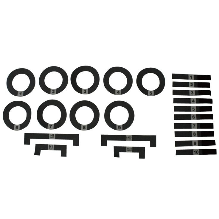 Protection Racket 26-Piece Numbered Drum Mat Markers