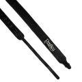 Pratley 2.5 Leather Guitar Strap w/Suede Back & Embroided Logo - Black