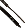 Pratley 2.5 Leather Guitar Strap w/Suede Back & Embroided Logo - Chocolate