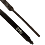 Pratley 2.5 Leather Guitar Strap w/Suede Back & Embroided Logo - Chocolate