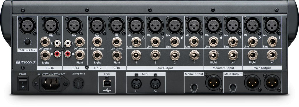 PreSonus StudioLive 1602 USB 16 Channel Digital Mixer