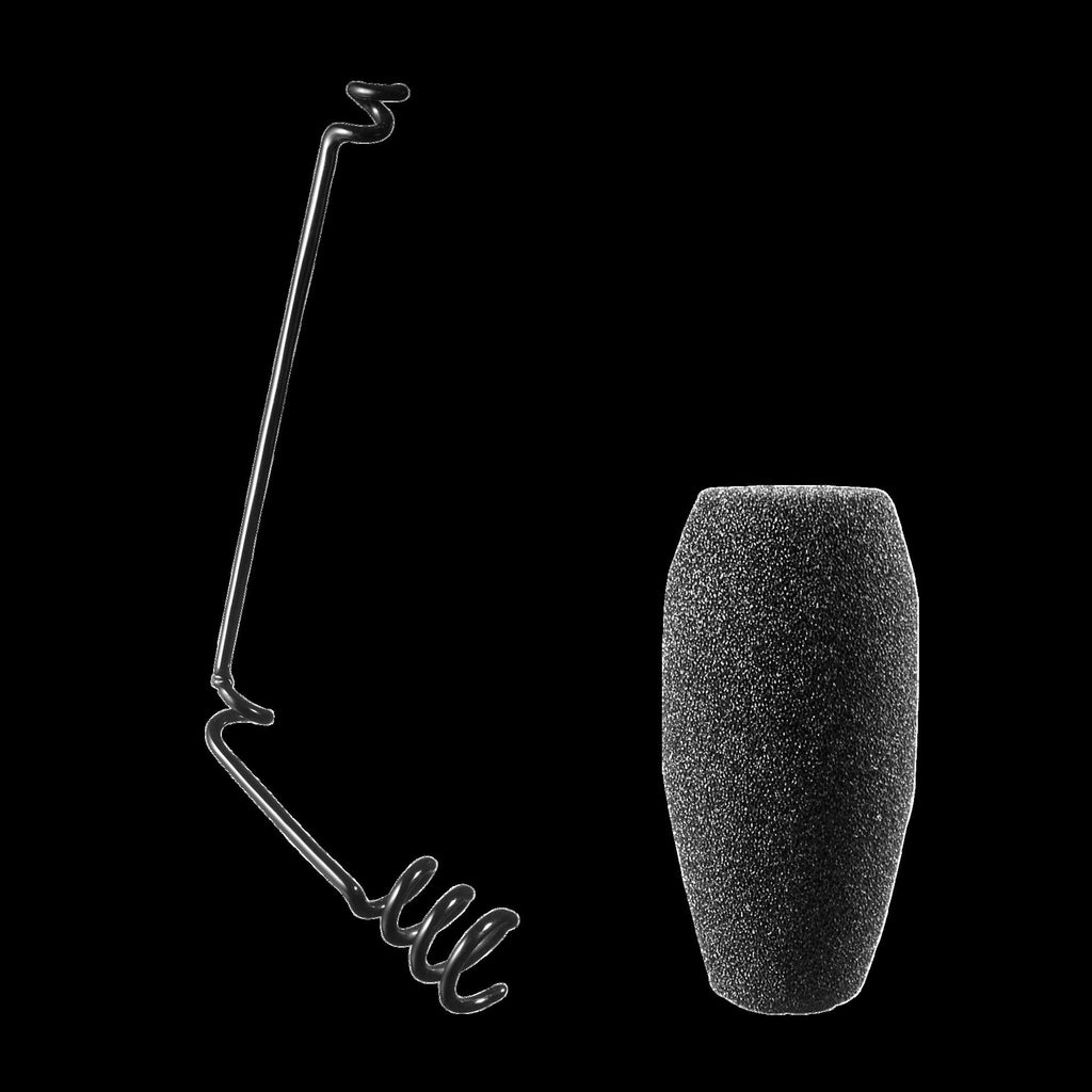 Audio-Technica PRO45 Propoint cardioid condenser wired microphone hanging in black, ideal for live sound applications.