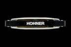 Hohner Silver Star harmonica in key of C with 20 reeds, silver finish, and compact design for blues and folk music.