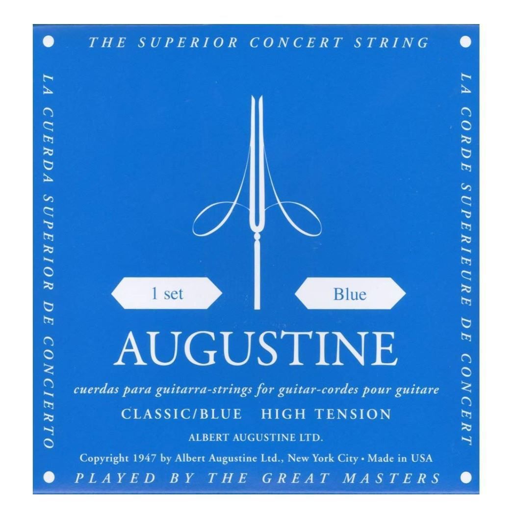 Augustine Blue Classical Guitar Strings - High Tension