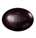 Opus Percussion 12in Metal 11-Note Standard Carves Style Tongue Drum in Chestnut