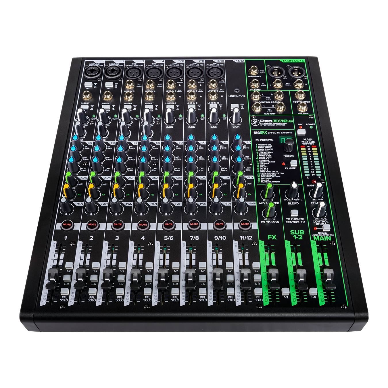 Mackie ProFX12 V3 12-Channel Professional Effects Mixer with USB