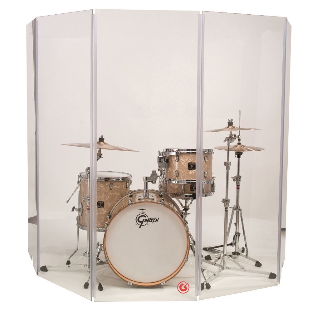 Gibraltar GIGDS5 5-Piece Acrylic Drum Sound Shield (5.5ft x 10ft)