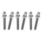 Gibraltar GSC4J tension rods for drums, 1-3/8 inch (35mm), pack of 6, with metal threaded ends and adjustable design