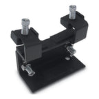 Gibraltar GSCBDPM bass drum platform mount attached to a drum, showcasing sturdy hardware for secure bass drum setup.