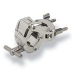 Gibraltar GSCGCRMC Chrome Rack Series Multi Clamp for drum hardware and accessories, shown attached to drum rack.