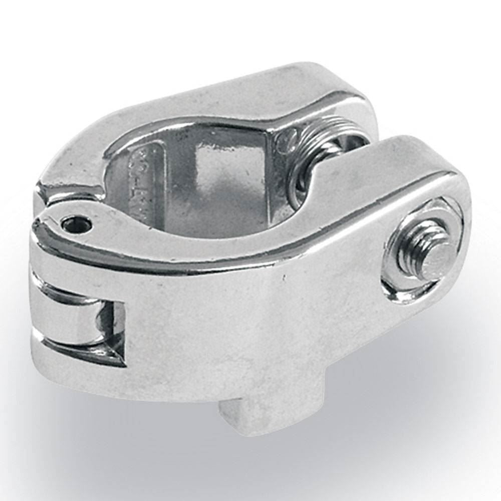 Gibraltar GSCHML78 7/8-inch hinged memory lock for drum hardware, showing the black metal locking clamp with hinge mechanism.