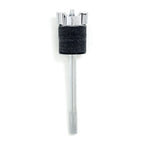 Gibraltar GSCMCSA4 4-inch mini cymbal stacker attached to drum hardware for secure cymbal mounting.