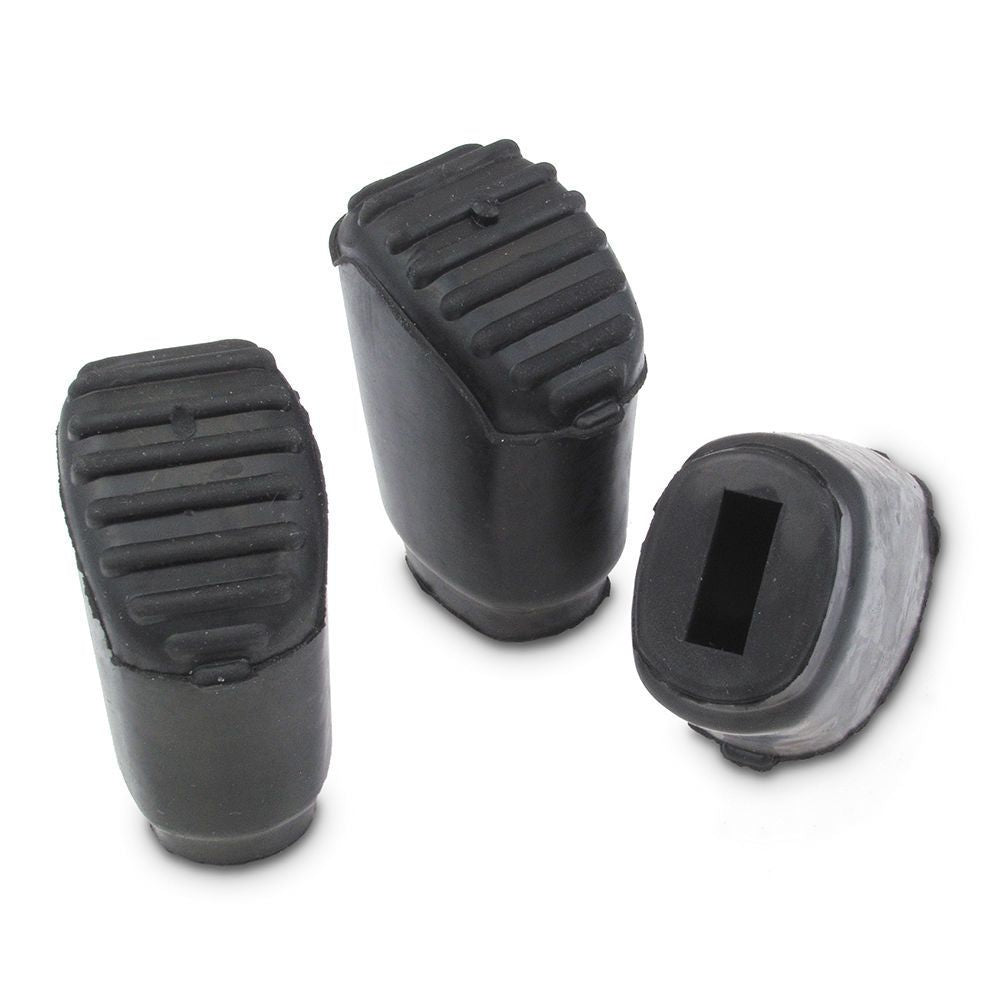 Gibraltar GSCPC07 large rubber feet pack of 3 for drum hardware, showing sturdy black rubber feet on a plain background.