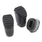 Gibraltar GSCPC07 large rubber feet pack of 3 for drum hardware, showing sturdy black rubber feet on a plain background.