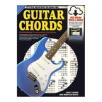 Progressive KPCHX guitar chords book from Learn To Play Books, with online media link, showing chord diagrams and instructional pages.