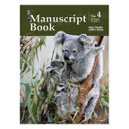 Progressive KPMS4 Manuscript Book for guitar with 96 pages and 12 staves, by Learn To Play Books, open showing blank manuscript pages.