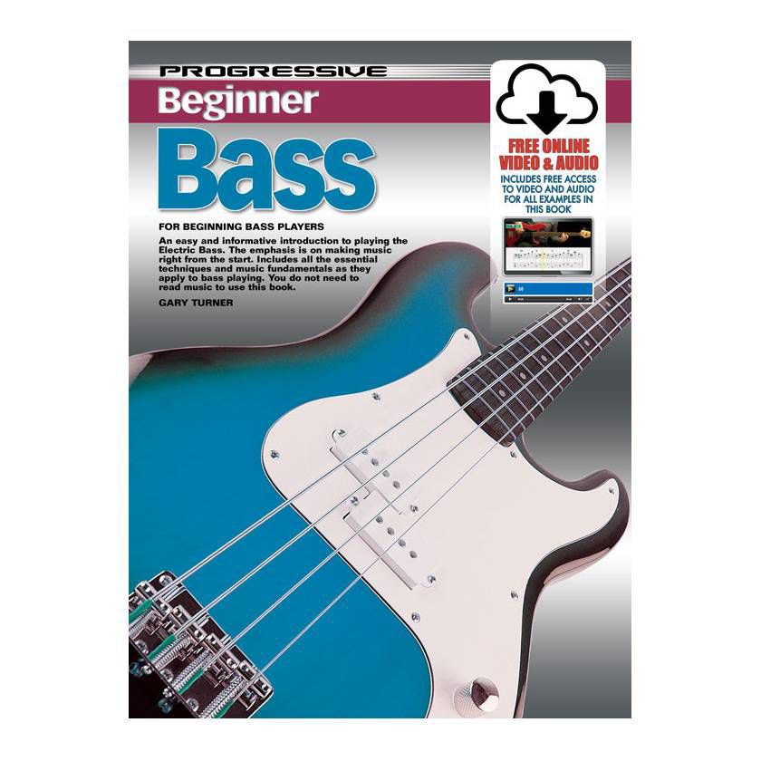 Progressive KPPBBX Beginner Bass Book & Online Media Link - 69164