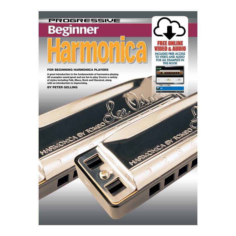 Progressive KPPBHMX Beginner Harmonica Book + Online Media - 69171