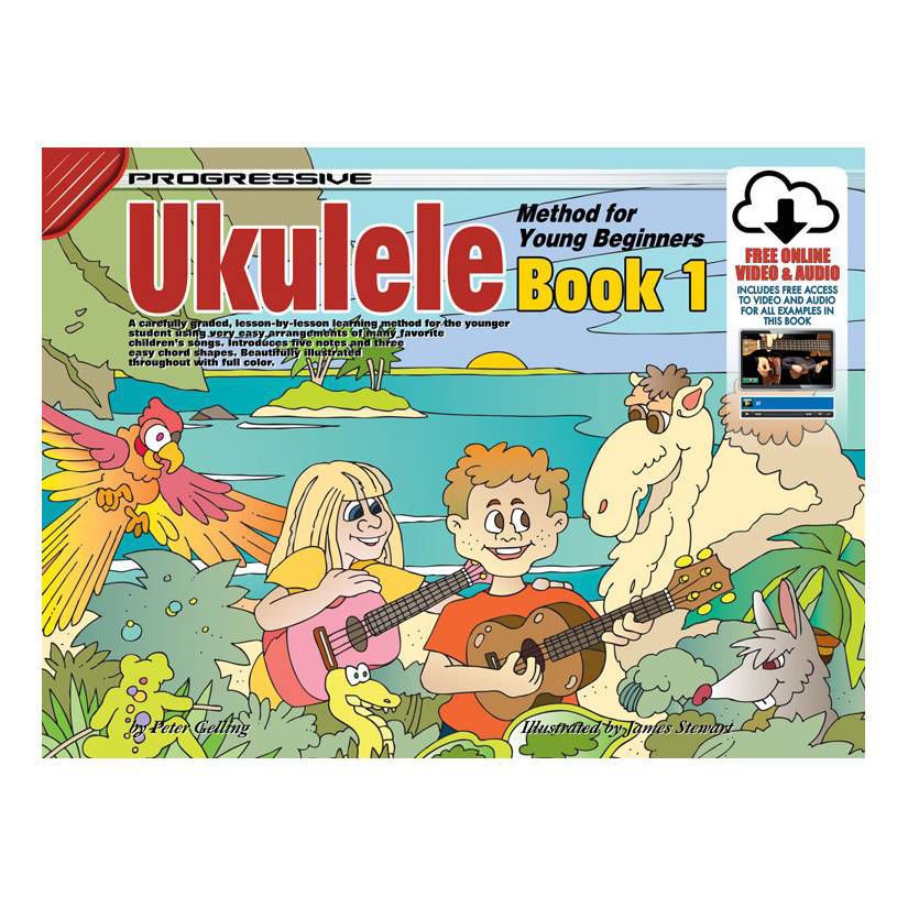 Progressive KPYBU1X Ukulele Method Book for Young Beginners & Online Media - 15002