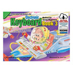 Progressive KPYE3X Keyboard Method Book 3 for young beginners, featuring piano exercises and online media resources.
