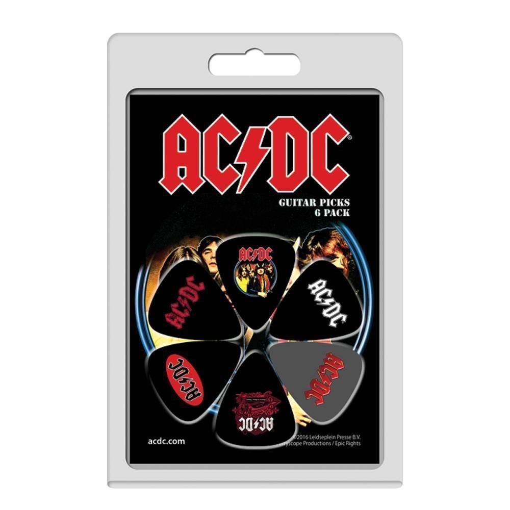 Perris  LPACDC1 AC/DC Licensed Guitar Pick Packs - 6 in a pack