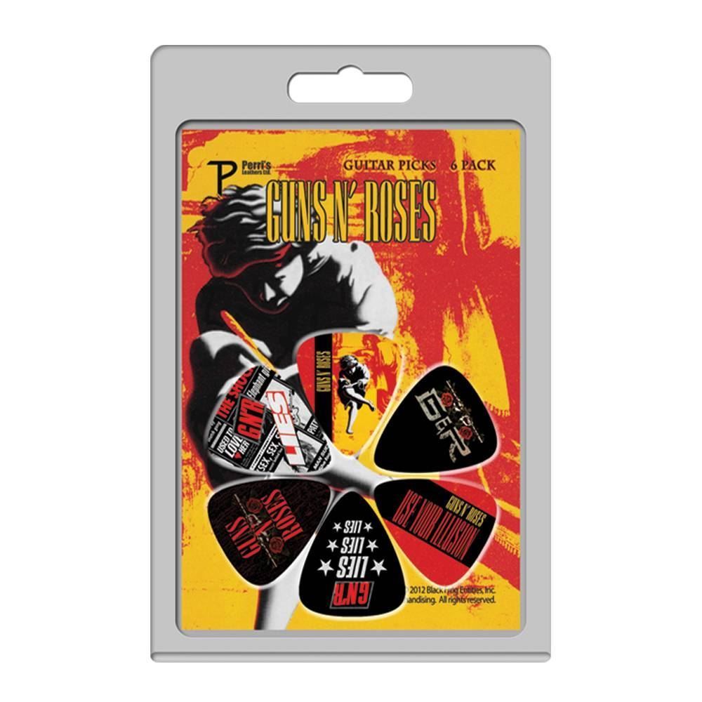 Perris LPGR1 ''Guns N' Roses'' Licensed Guitar Pick Packs - 6 Pack