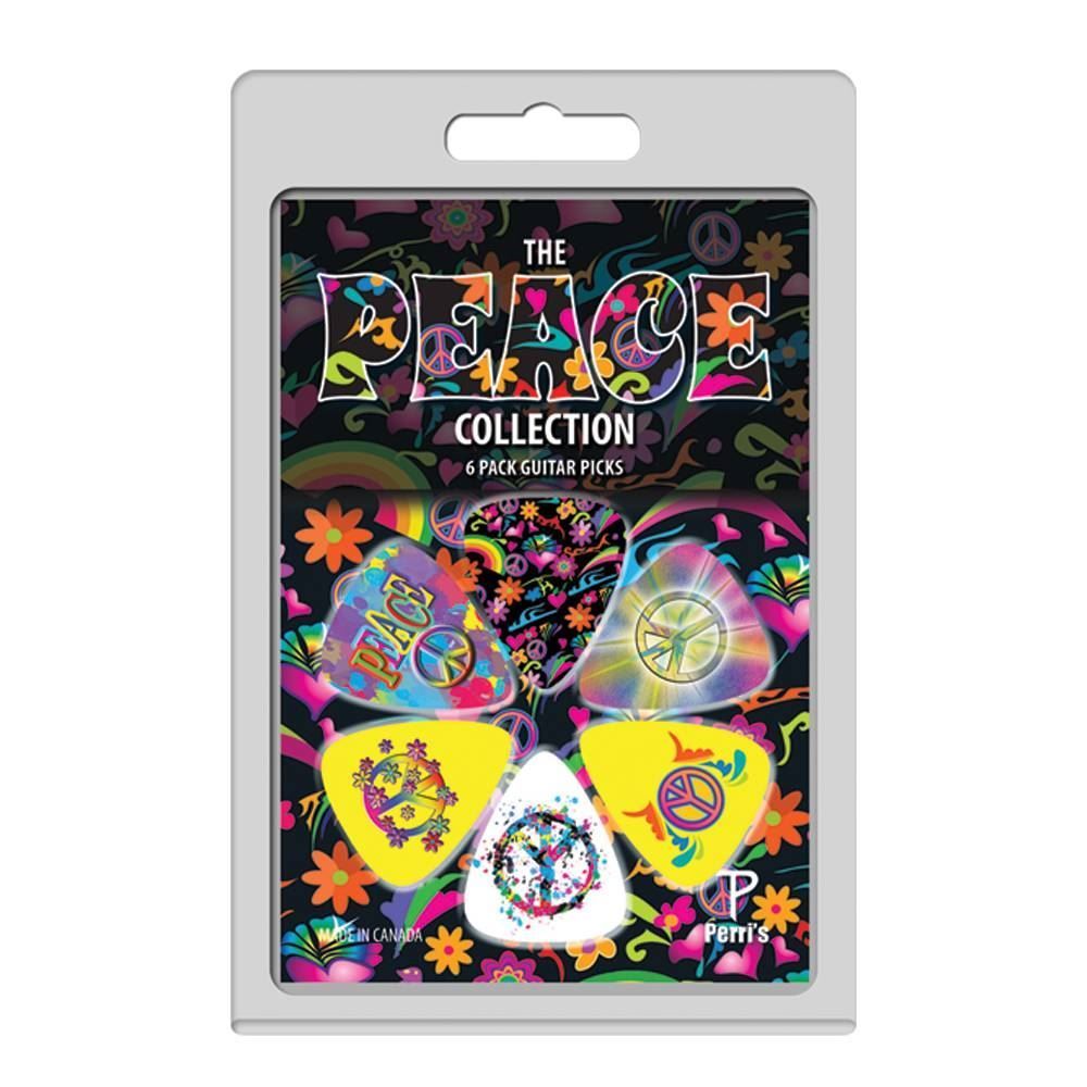 Perris LPPP05 The Peace Collection Licensed Guitar Pick Packs (6-Pack)