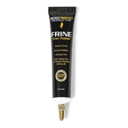 Music Nomad MN104 FRINE Fret Polish for guitar fret cleaning and polishing, with a close-up of the product bottle and applicator.