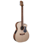 Pratley Orchestra Cutaway Acoustic Guitar with Pickup - Maple/Bunya