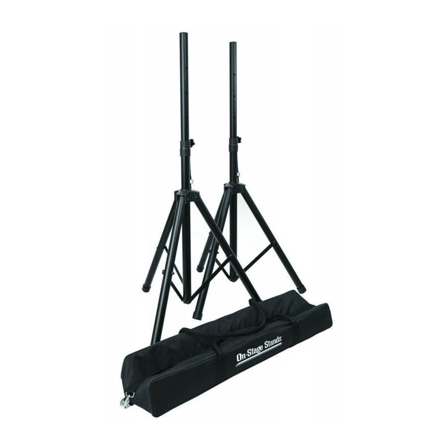 On-Stage SSP7750 Compact Speaker Stand Pack with Pair of Speaker Stands & Carry Bag