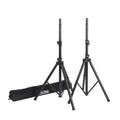 On Stage SSP7950 Deluxe Speaker Stand Pack with Stands and a Carry Bag