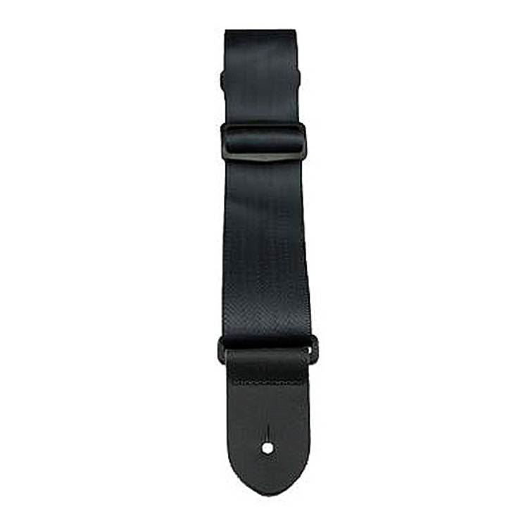 Perris PS1694 2 Black Seatbelt Style Guitar Strap with Black Leather ends