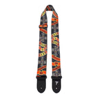 Perris PS6013 2-inch polyester Guns N' Roses licensed guitar strap with band logo and adjustable length for electric and acoustic guitars.
