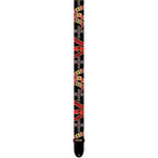 Perris PS6013 2-inch polyester Guns N' Roses licensed guitar strap with band logo and adjustable length for electric or acoustic guitars.